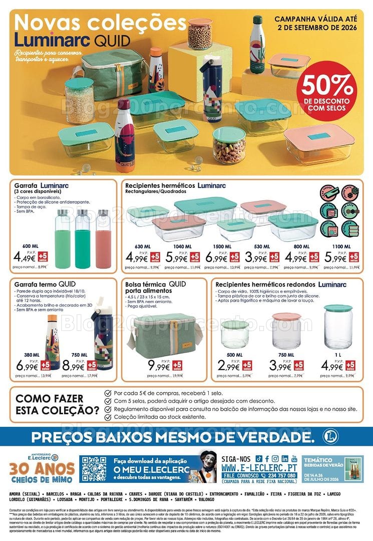 Antevisão Folheto E-LECLERC Promoções de 16 a 22 julho